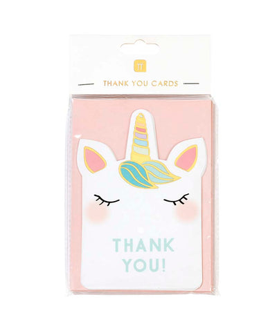 Talking Tables We Heart Unicorn Thank You Cards 8PK
