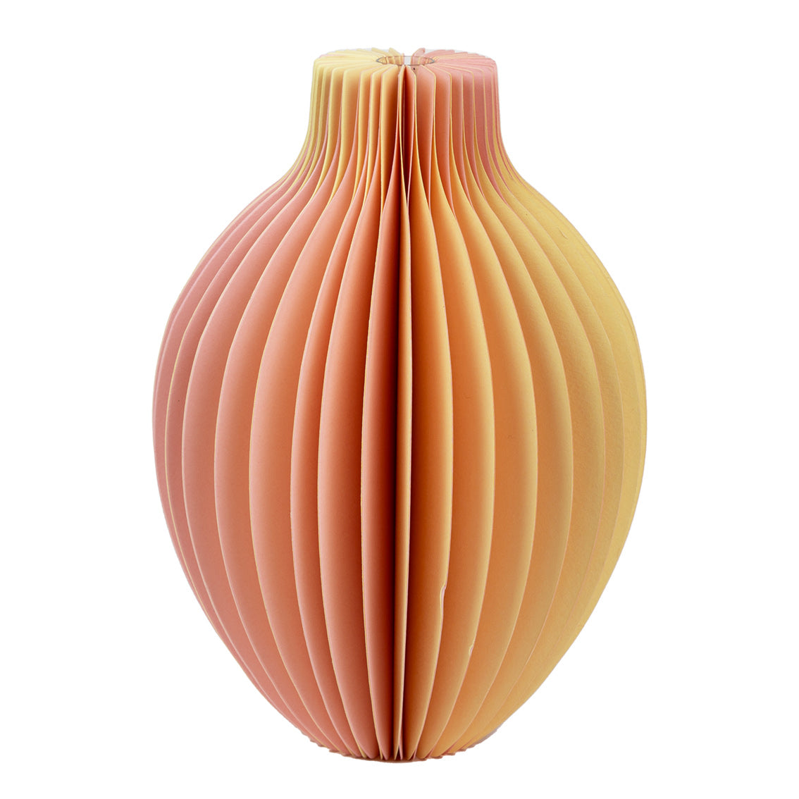 Mellow Yellow Honeycomb Color Pop Paper Vase