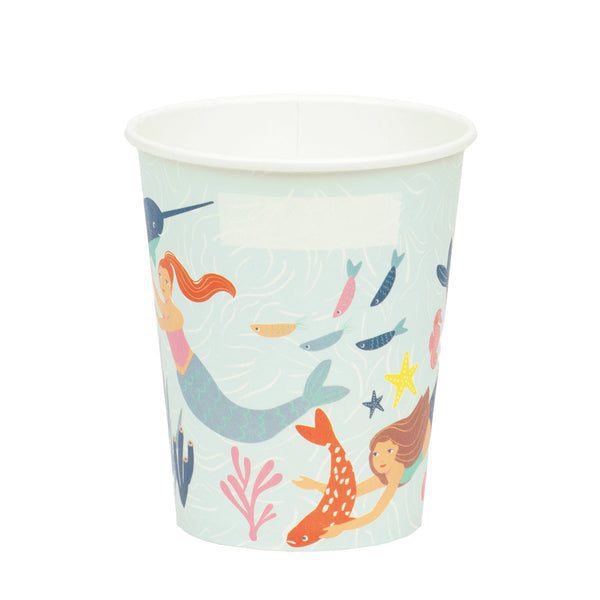 Make Waves Mermaid Paper Cups - 8 Pack