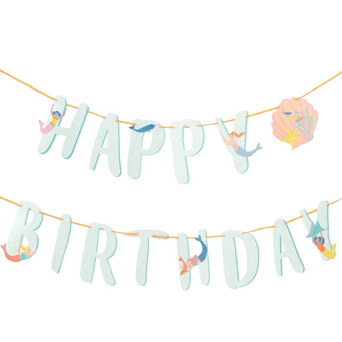 Make Waves 'Happy Birthday' Paper Garland - 10ft