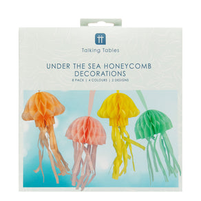 Make Waves Jellyfish Honeycomb Decorations - 8 Pack