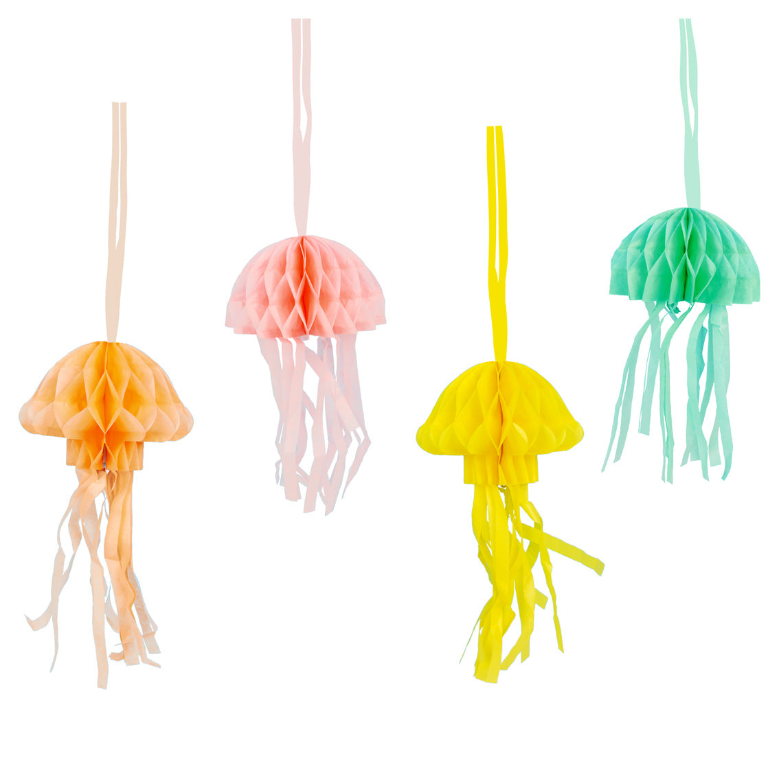 Make Waves Jellyfish Honeycomb Decorations - 8 Pack