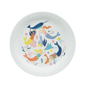 Make Waves Mermaid Paper Plates - 8 Pack