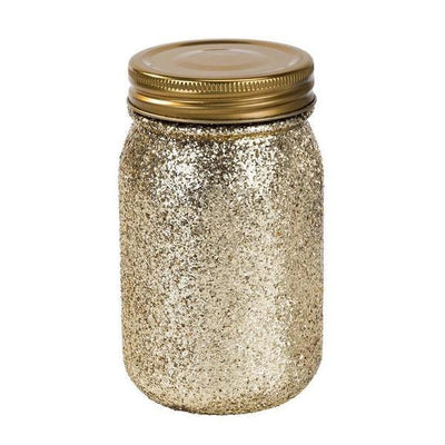 Talking Tables Image - Be Happy Gold Glitter Jar