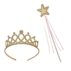 We Heart Pink Gold Wand & Tiara Set